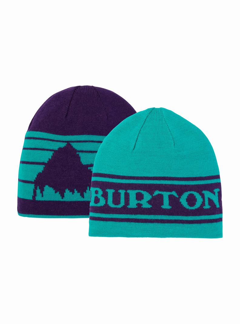 Bonnet Burton Billboard Reversible Enfant Violette Vert | 581972-LKY