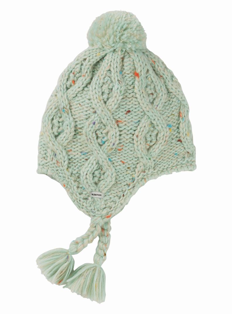 Bonnet Burton Chloe Earflap Enfant Vert Clair | 893264-FTJ