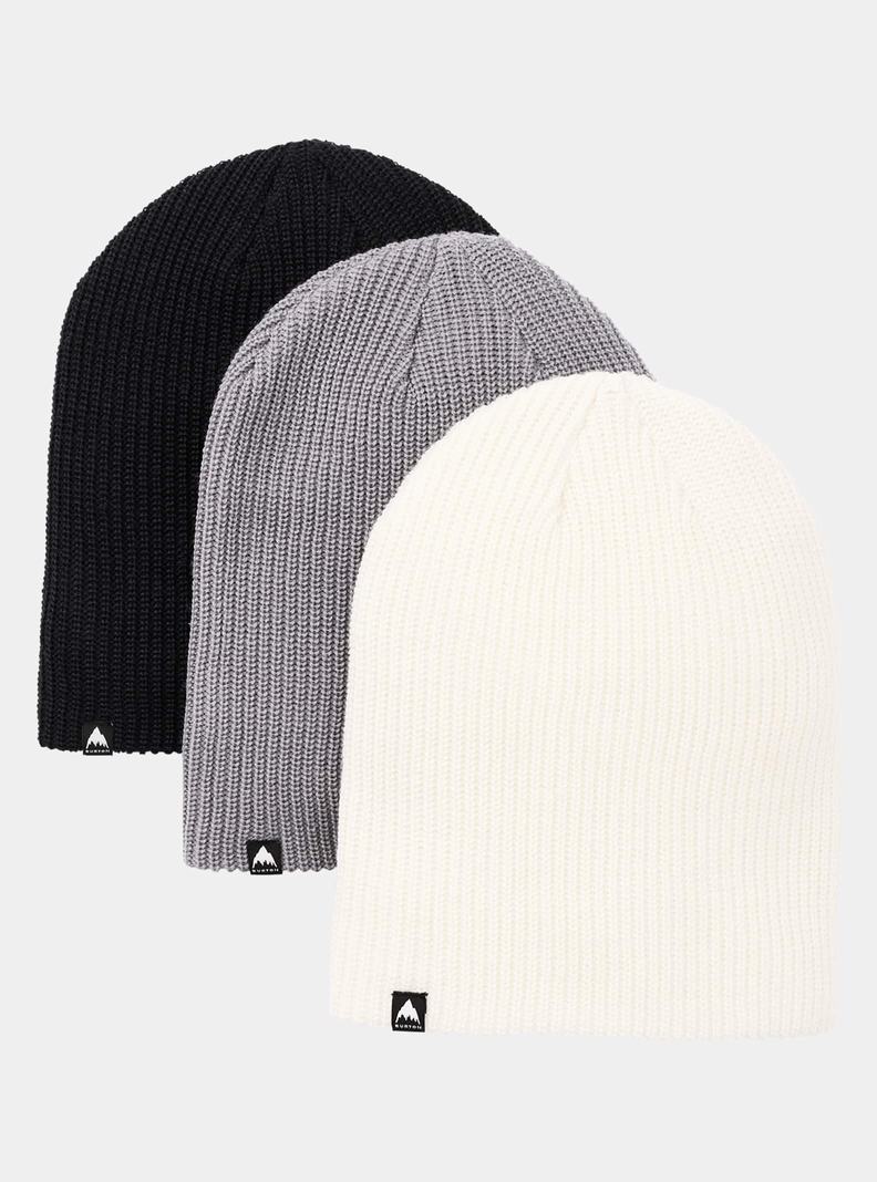 Bonnet Burton Recycled DND (3 Pack) Homme Noir Grise Blanche | 473810-TPN