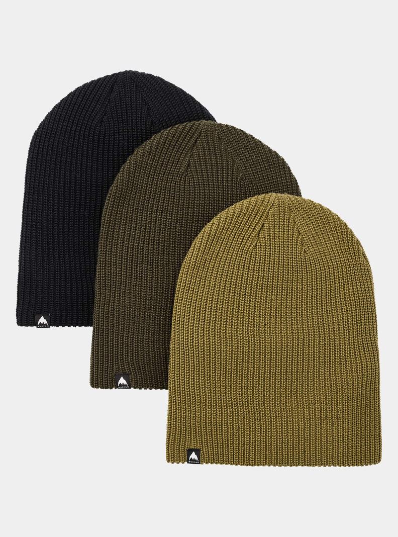 Bonnet Burton Recycled DND (3 Pack) Homme Noir Vert Olive | 574391-MKT