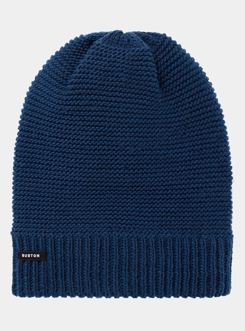 Bonnet Burton Recycled Garter Stitch Femme Bleu | 124609-FPG