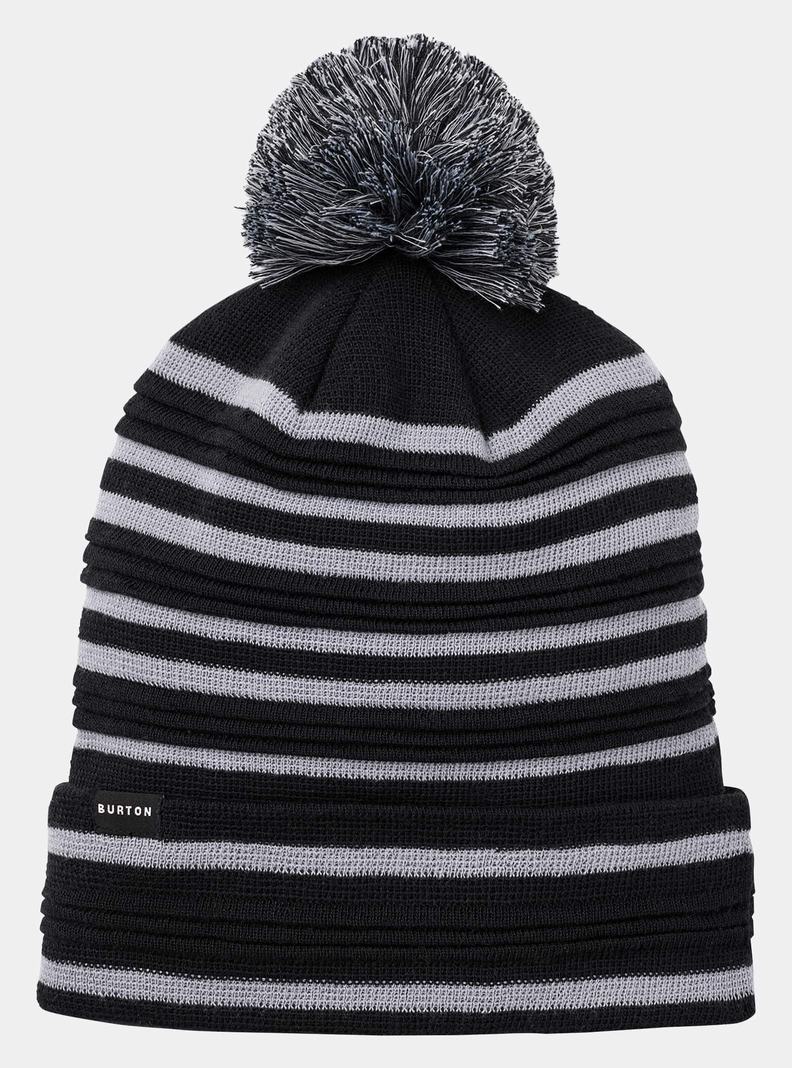 Bonnet Burton Recycled Ottoman Rib Homme Noir | 897614-ZQL