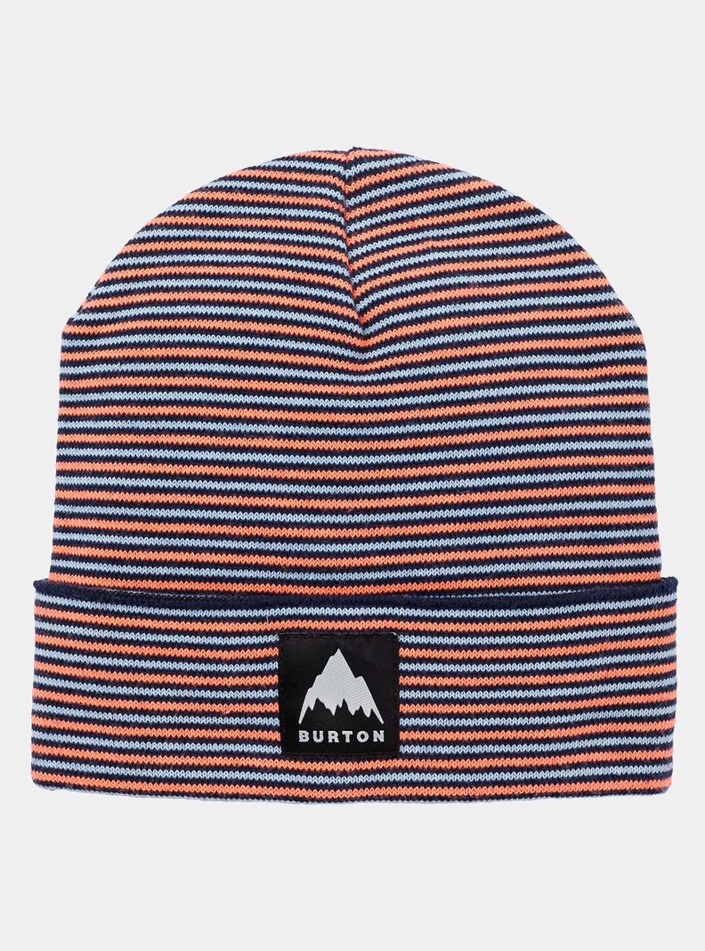 Bonnet Burton Recycled Stripe Enfant Bleu Orange | 506139-ZXV