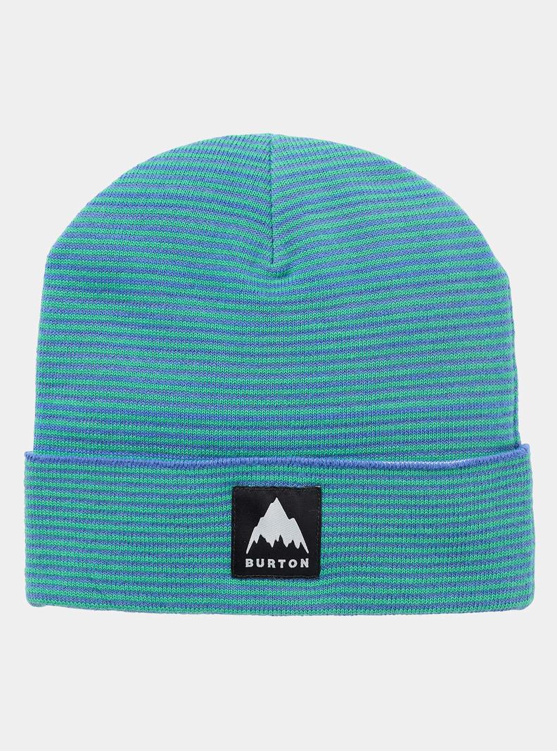Bonnet Burton Recycled Stripe Enfant Bleu Vert | 512674-QZC