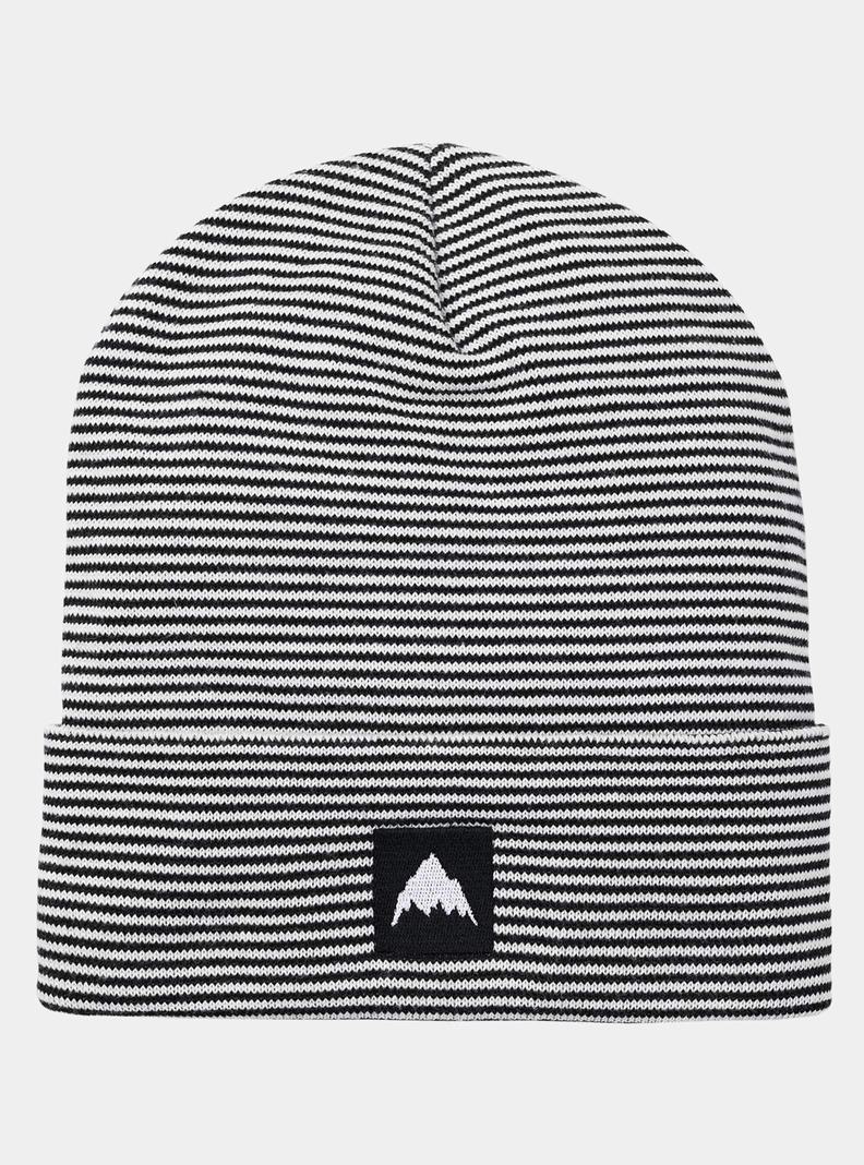 Bonnet Burton Recycled Stripe Femme Noir Blanche | 975832-DVS
