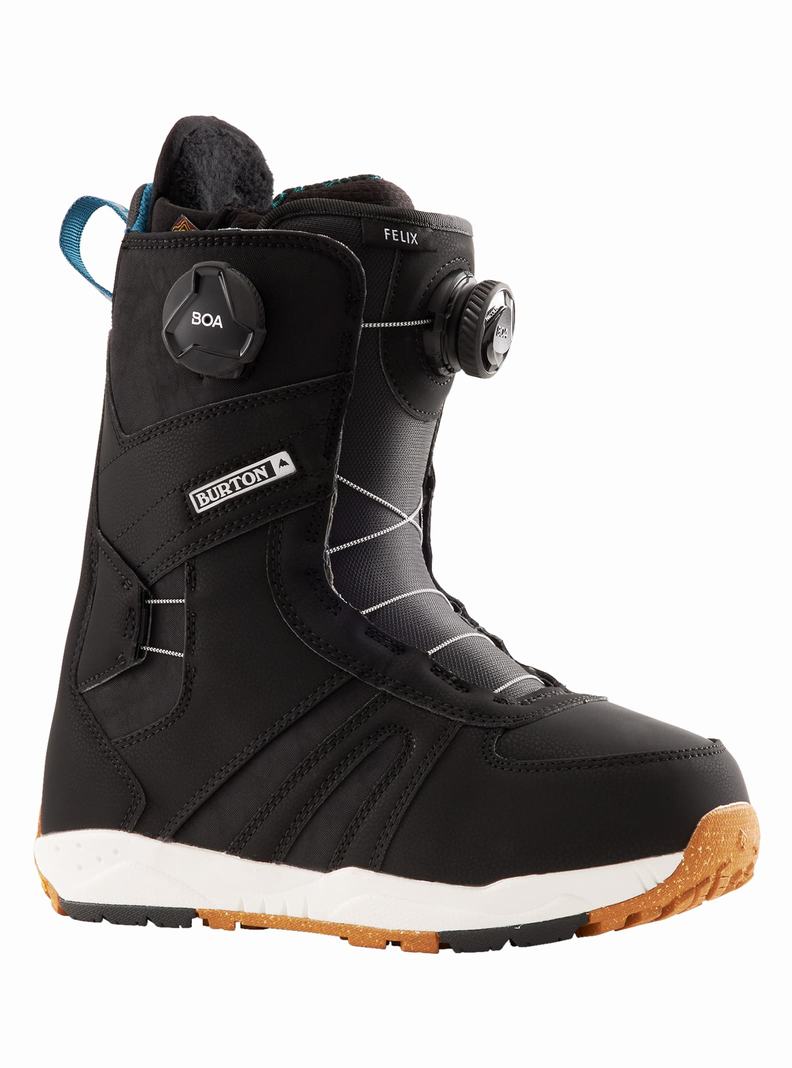 Boots Snowboard Burton Felix BOA® Femme Noir | 983145-SQK