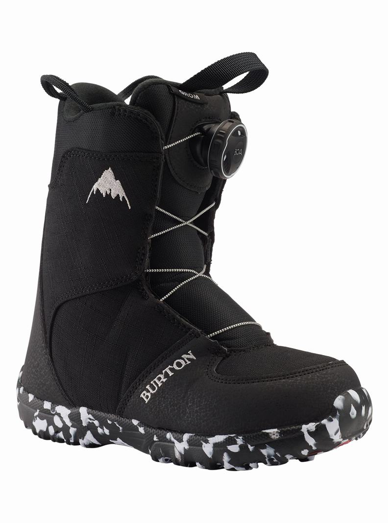 Boots Snowboard Burton Grom BOA® Enfant Noir | 024986-IVQ