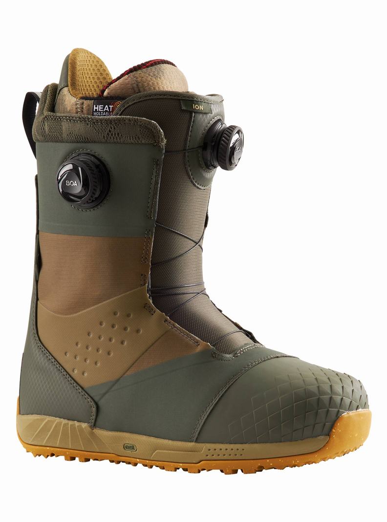 Boots Snowboard Burton Ion BOA® Homme Vert Olive | 726948-OVY