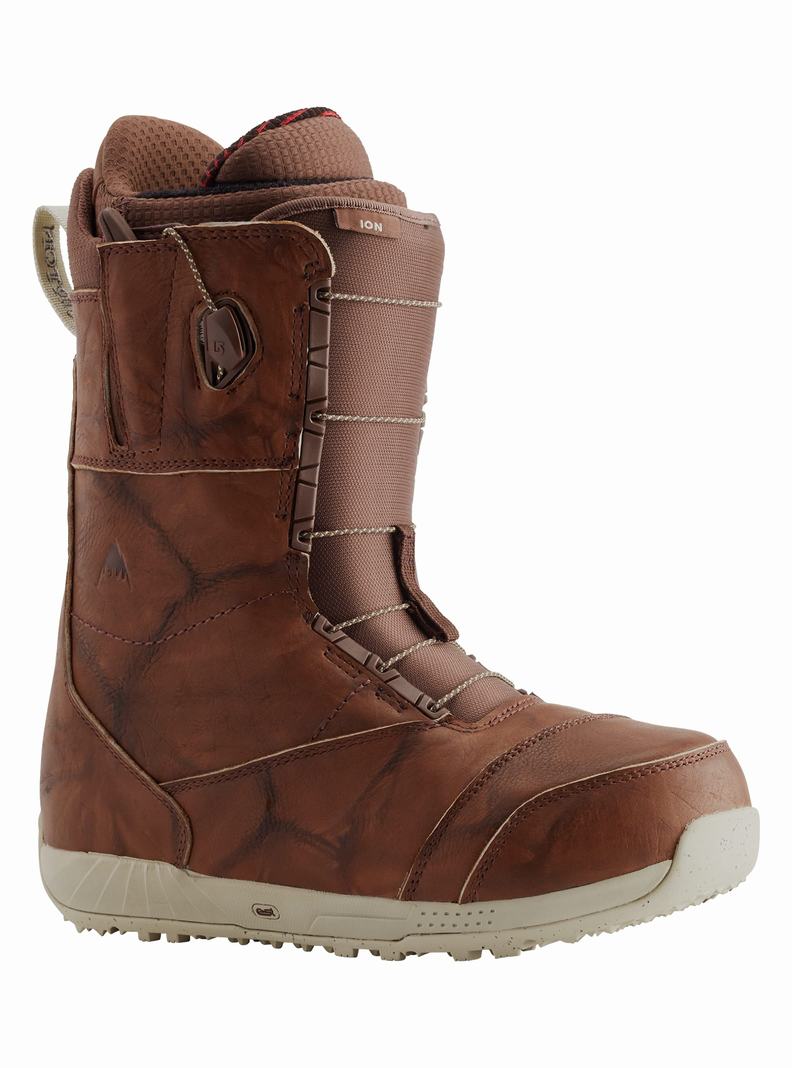 Boots Snowboard Burton Ion Cuir Homme Marron | 092581-WYP