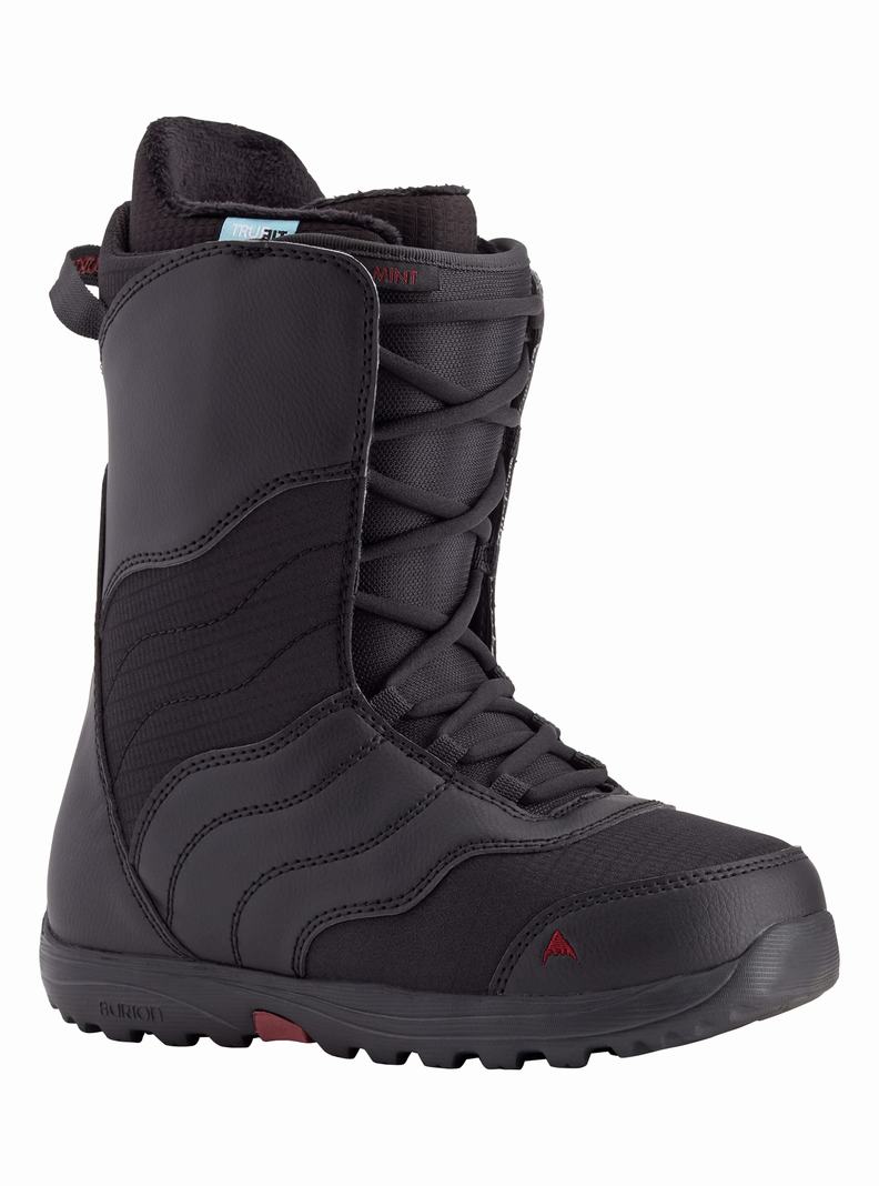 Boots Snowboard Burton Mint Dentelle Femme Noir | 463297-YDV