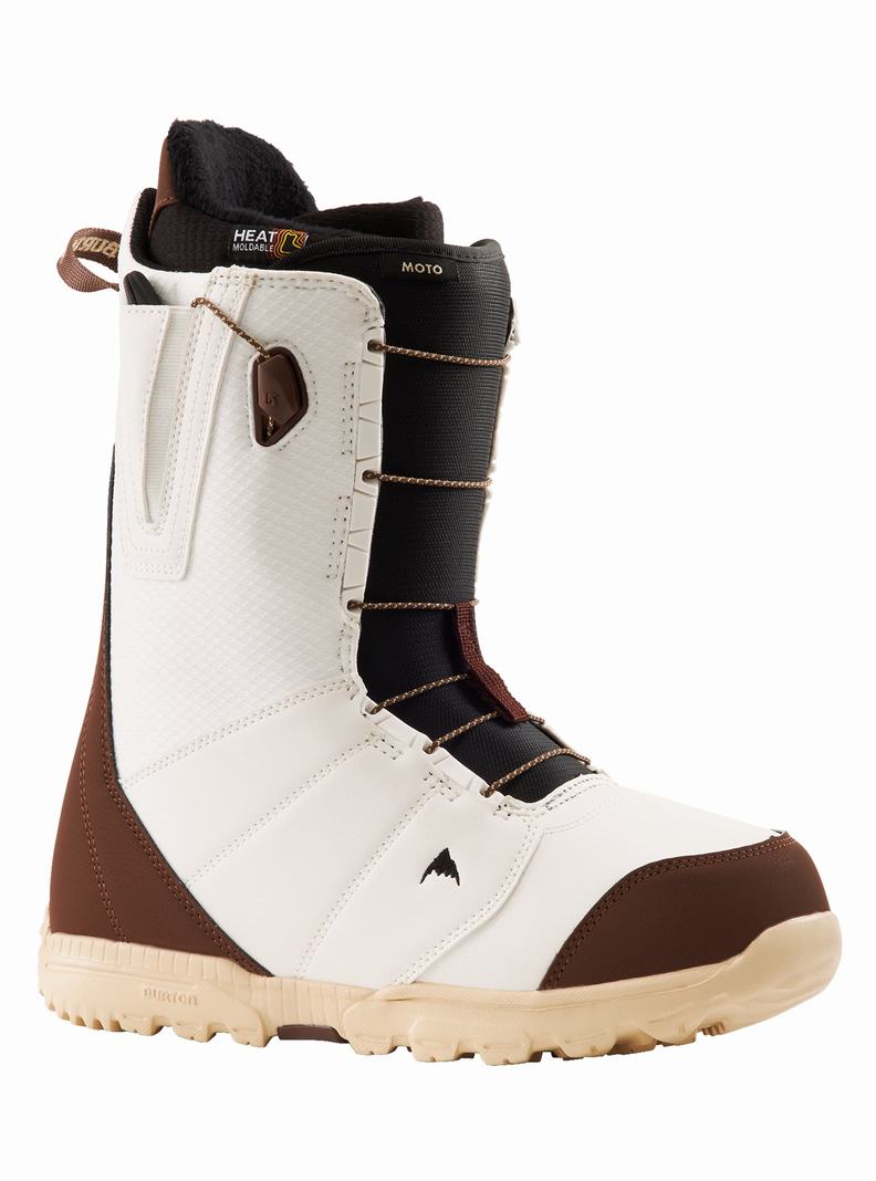 Boots Snowboard Burton Moto Homme Blanche | 087653-OHU