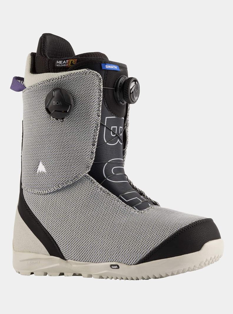 Boots Snowboard Burton Swath BOA® Homme Grise Noir | 062543-FXK