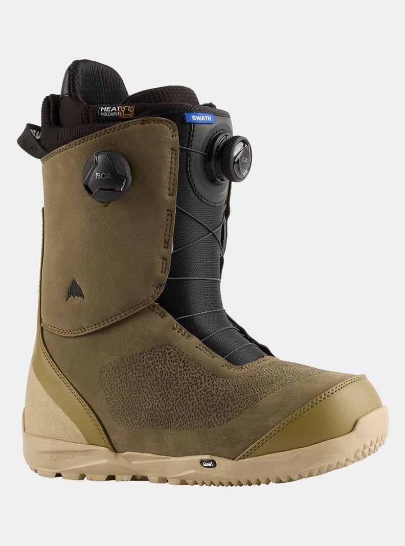 Boots Snowboard Burton Swath BOA® Homme Vert Olive | 386074-HGW