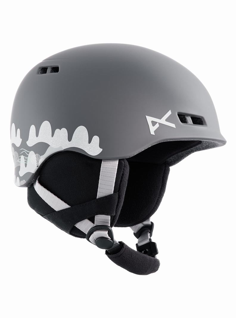 Casque Snowboard Burton Anon Burner Enfant Bleu Grise | 038479-HUM