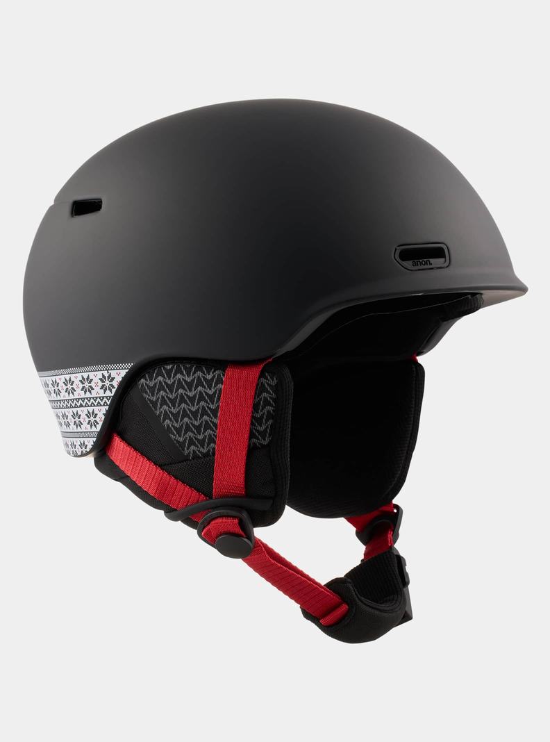 Casque Snowboard Burton Anon Oslo WaveCel Enfant Noir | 943518-IQO