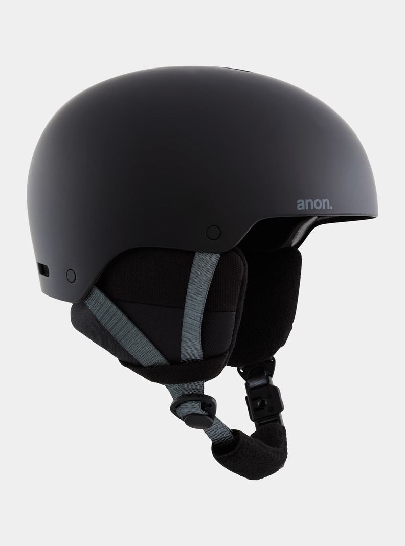 Casque Snowboard Burton Anon Rime 3 Enfant Noir | 683542-VOQ