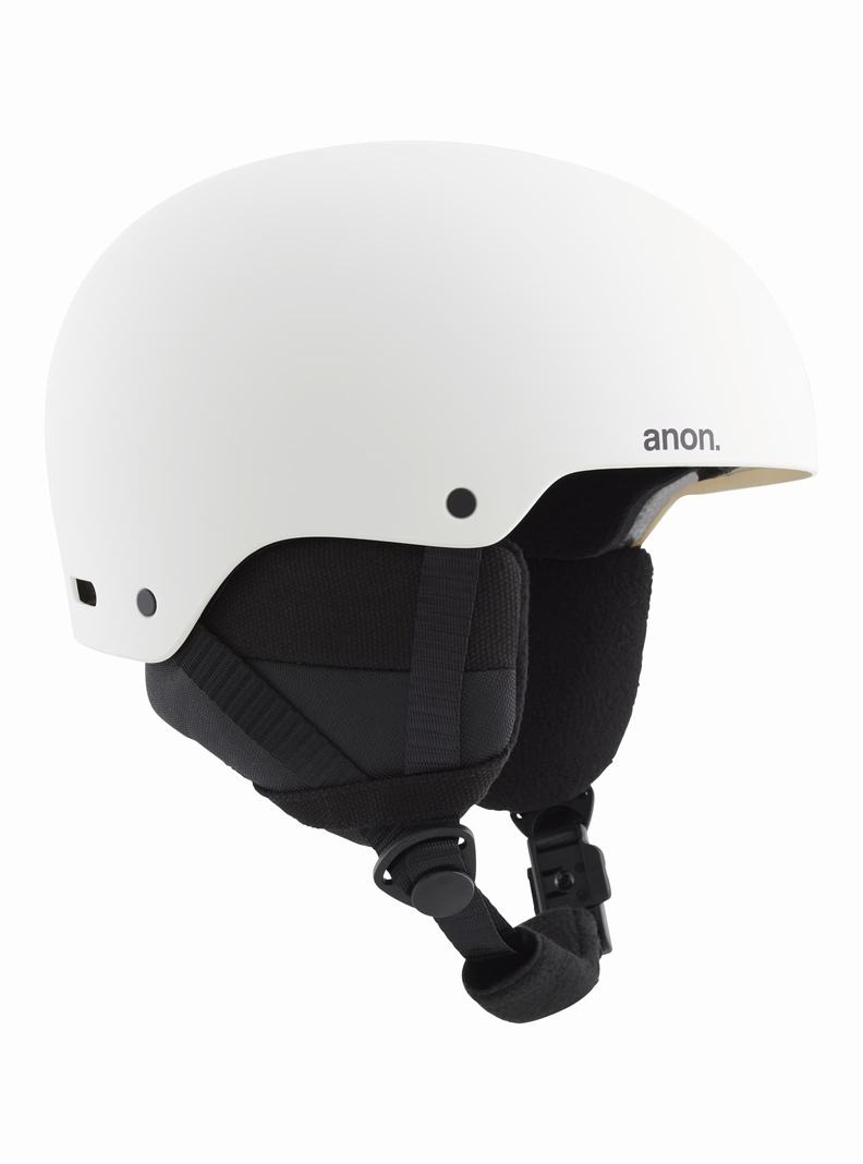 Casque Snowboard Burton Anon Rime 3 Round Fit Enfant Blanche | 643091-LXR