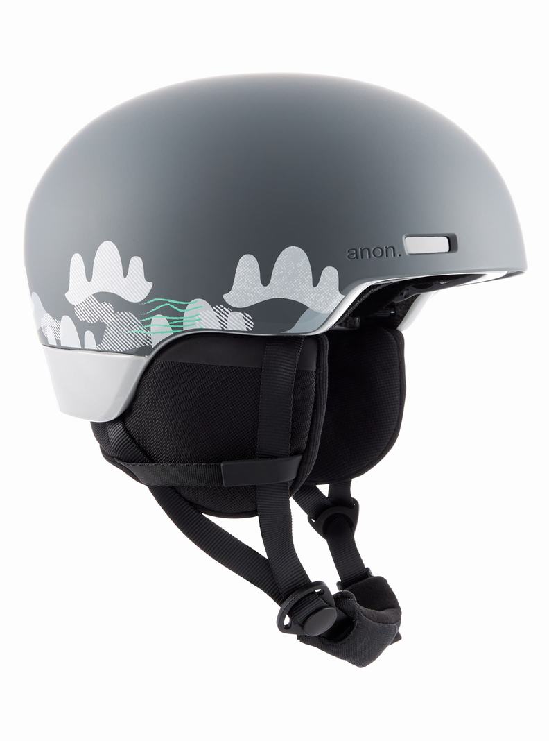 Casque Snowboard Burton Anon Windham WaveCel Enfant Bleu Grise | 823150-XOQ