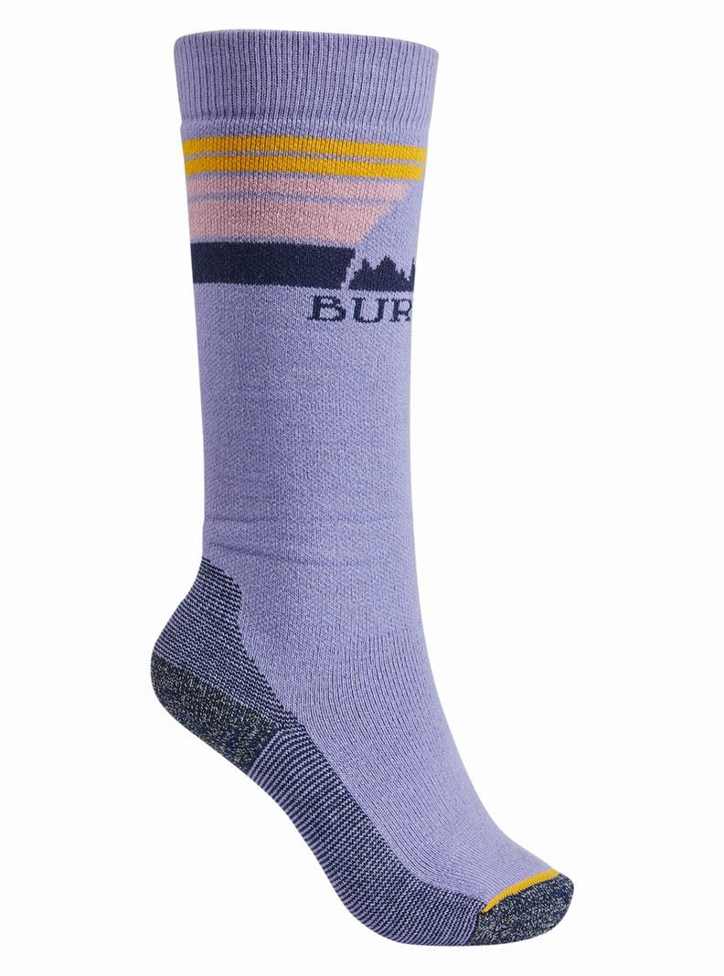 Chaussettes Burton Emblem Midweight Enfant Violette | 093157-WMY