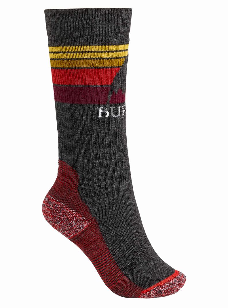Chaussettes Burton Emblem Midweight Enfant Noir | 570968-PCZ