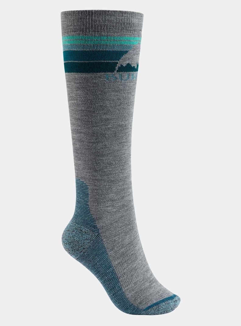 Chaussettes Burton Emblem Midweight Femme Grise | 938241-HBL