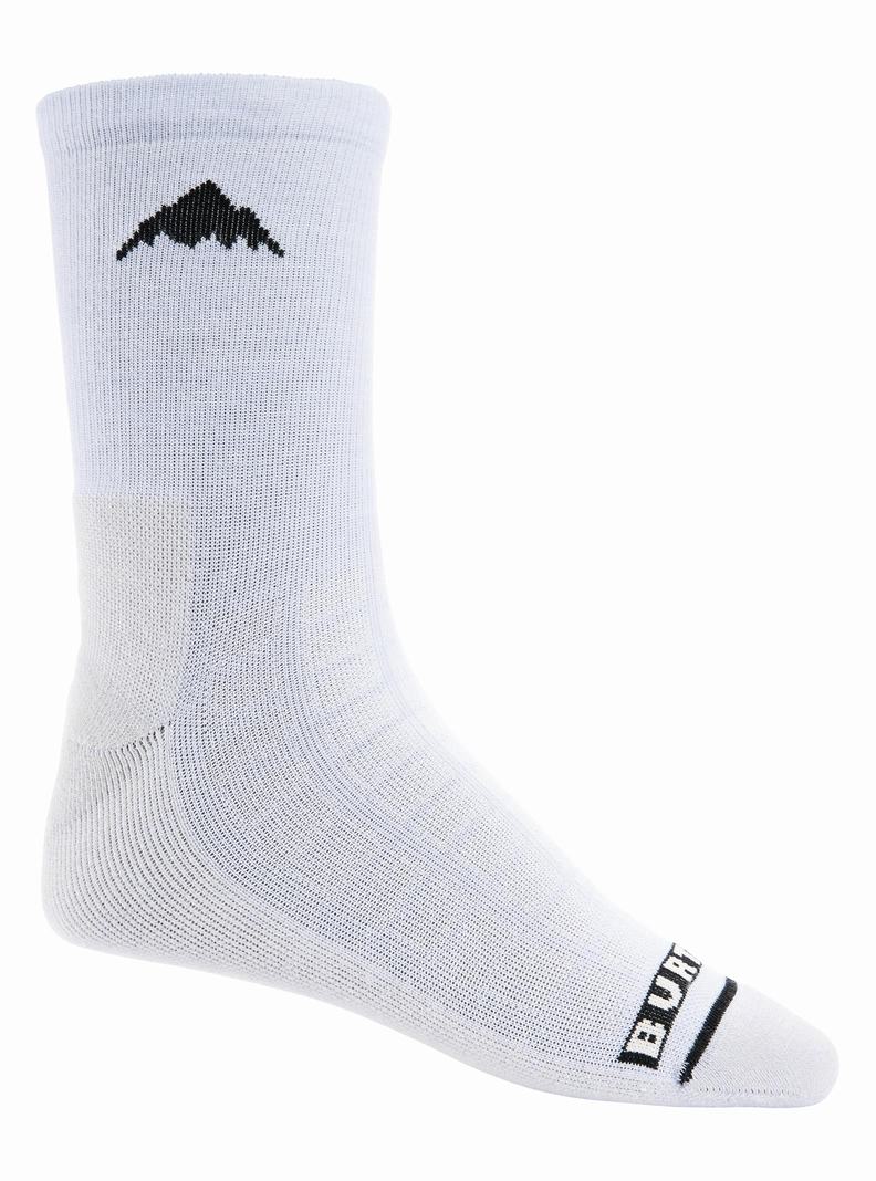 Chaussettes Burton Legere Crew Femme Blanche | 573401-MXG