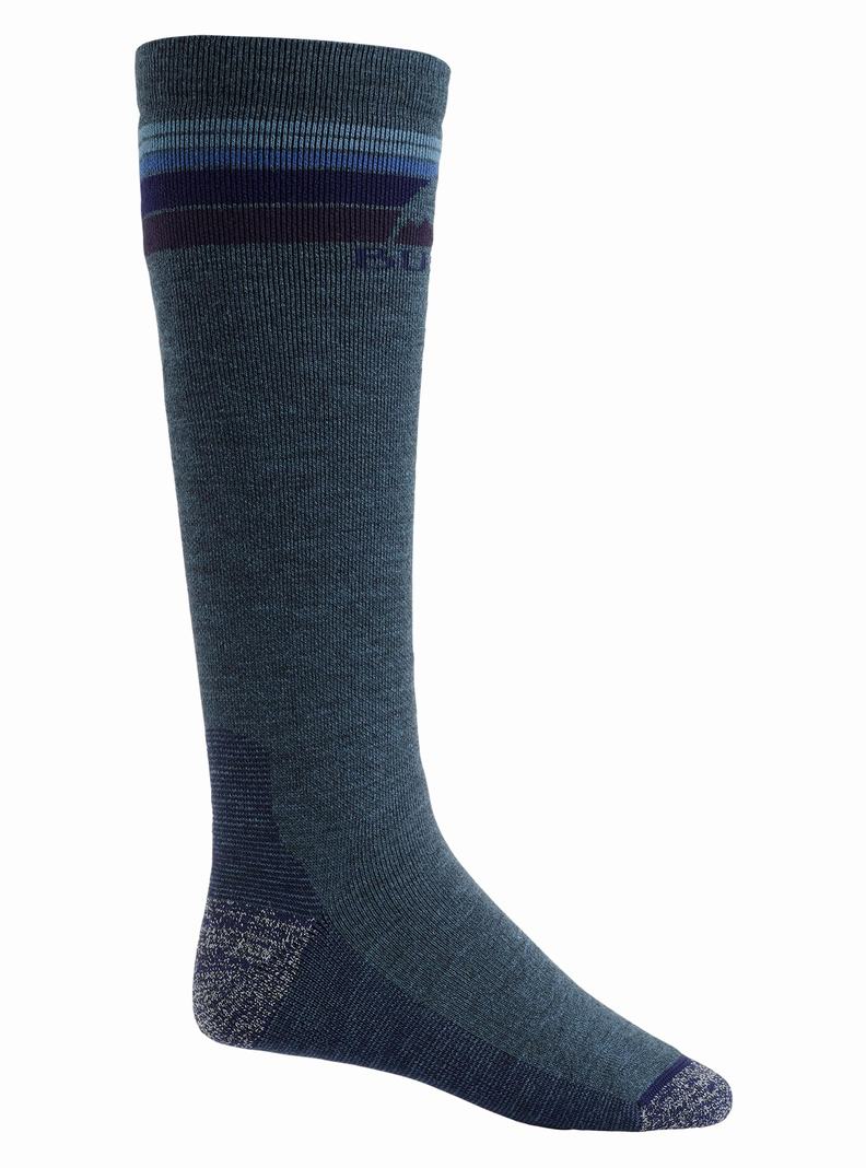Chaussettes Burton Midweight Emblem Homme Indigo | 387056-OQB