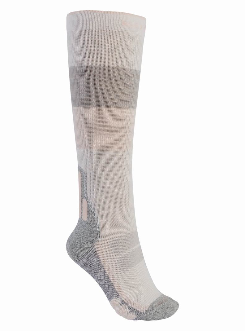 Chaussettes Burton Performance + Ultralight Compression Femme Blanche | 201874-ITY
