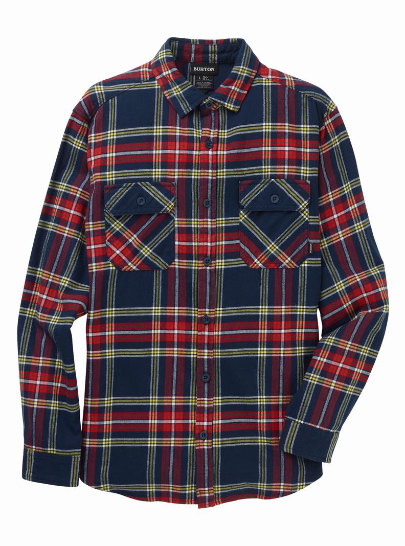 Chemise Burton Brighton Flannel Homme Bleu | 941850-JXS