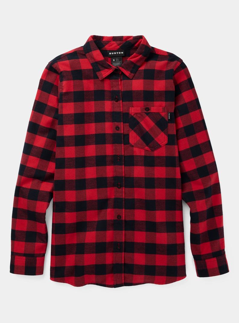 Chemise Burton Favorite Long Sleeve Flannel Femme Rose | 127689-NSM