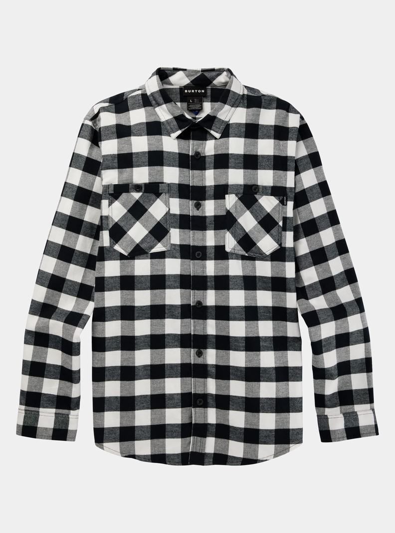 Chemise Burton Favorite Long Sleeve Flannel Homme Blanche | 430851-UFR