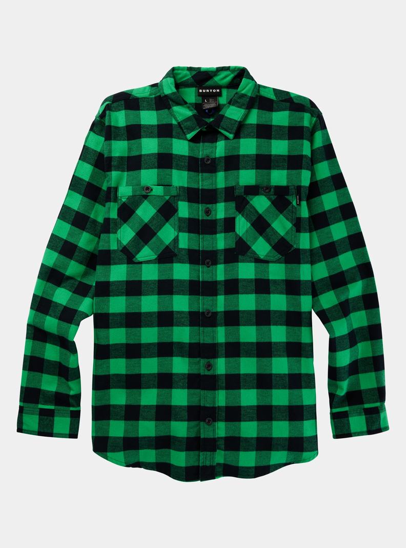 Chemise Burton Favorite Long Sleeve Flannel Homme Vert | 972406-BRQ