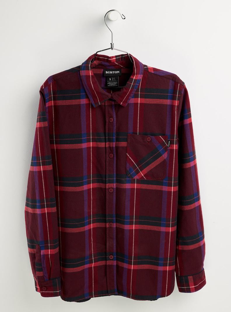 Chemise Burton Grace Long Sleeve Flannel Femme Rouge Foncé | 053186-HRG