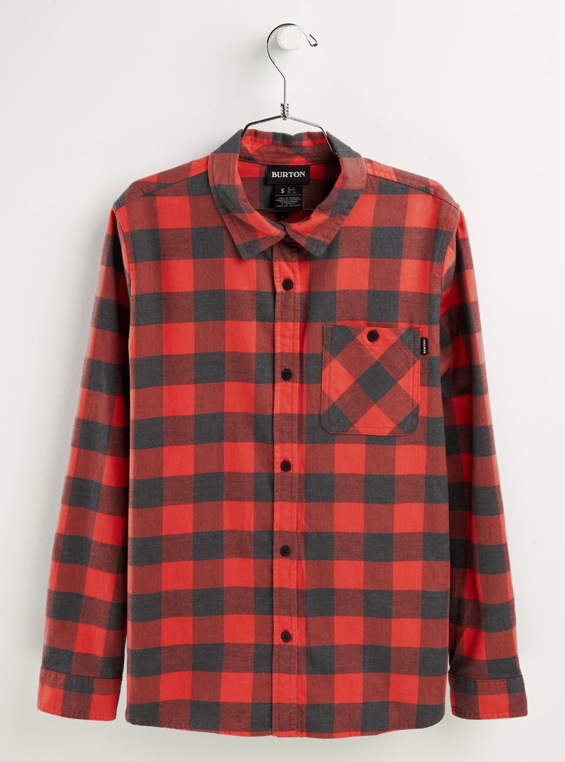 Chemise Burton Grace Long Sleeve Flannel Femme Rouge | 508724-BVD