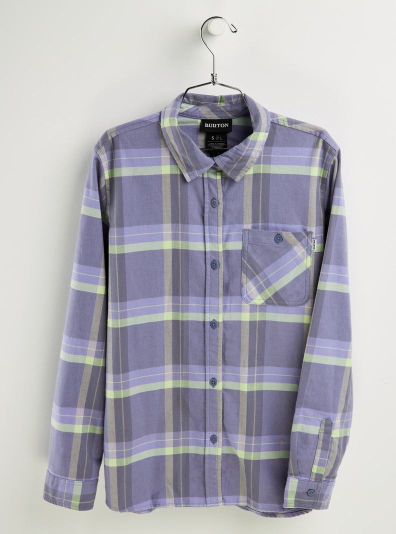 Chemise Burton Grace Long Sleeve Flannel Femme Violette | 874910-GKO