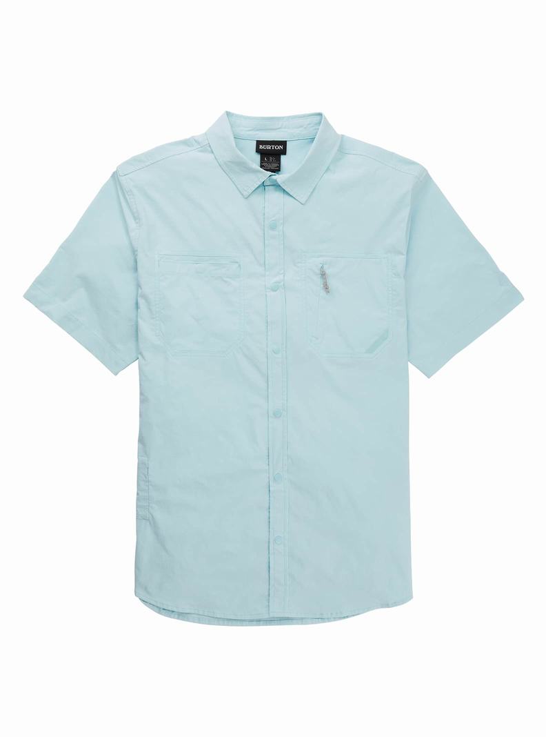 Chemise Burton Multipath Utility Corta Sleeve Shirt Homme Turquoise Clair | 694807-AIP