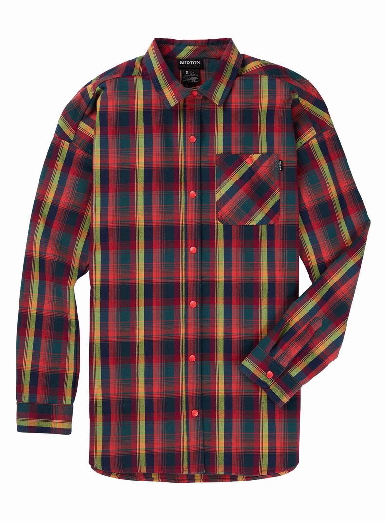 Chemise Burton Stretch Grace Performance Flannel Femme Rose | 278391-SUP