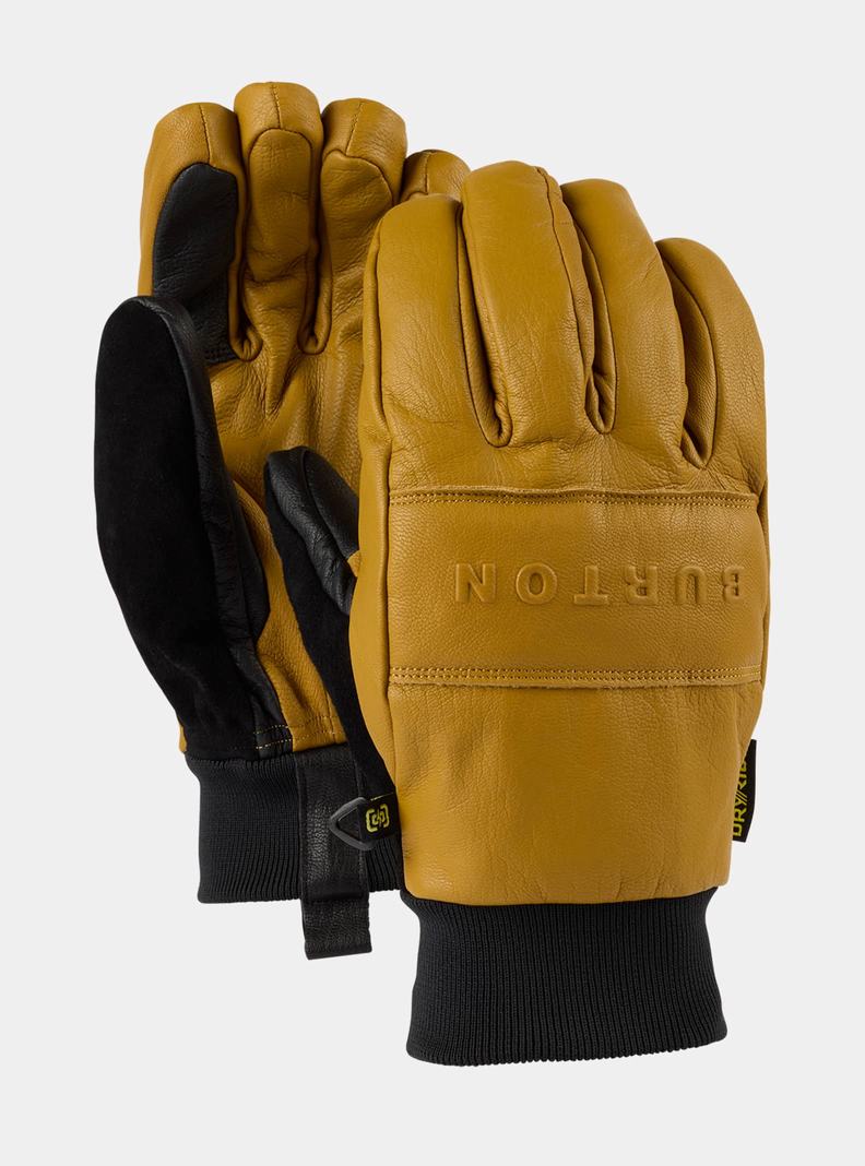 Gants Burton Treeline Cuir Femme Marron Jaune | 290375-UGF