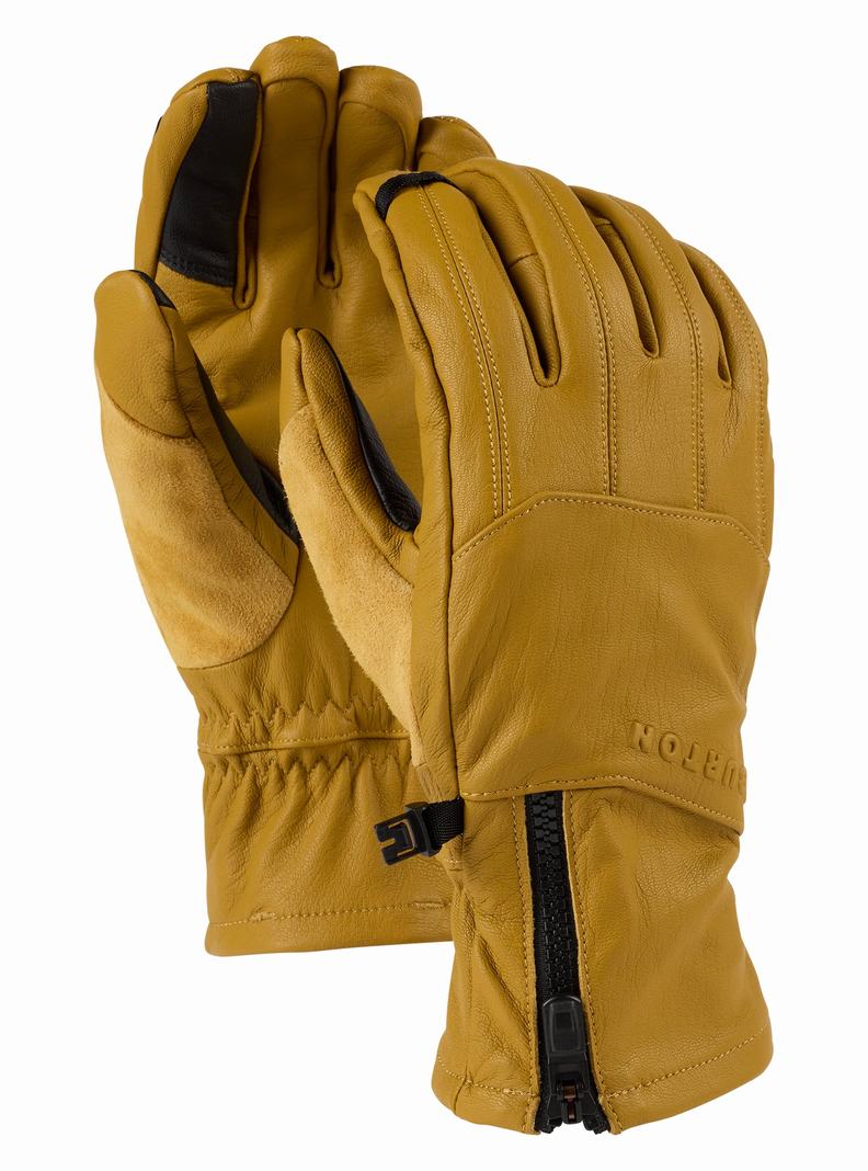 Gants Burton [ak] Cuir Tech Homme Marron | 046328-GMS