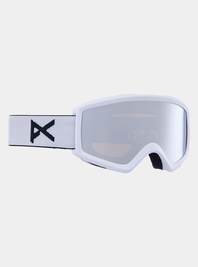 Lunette Ski Burton Anon Helix 2.0 Goggles + Bonus Lens Femme Blanche Argent | 583127-SIP