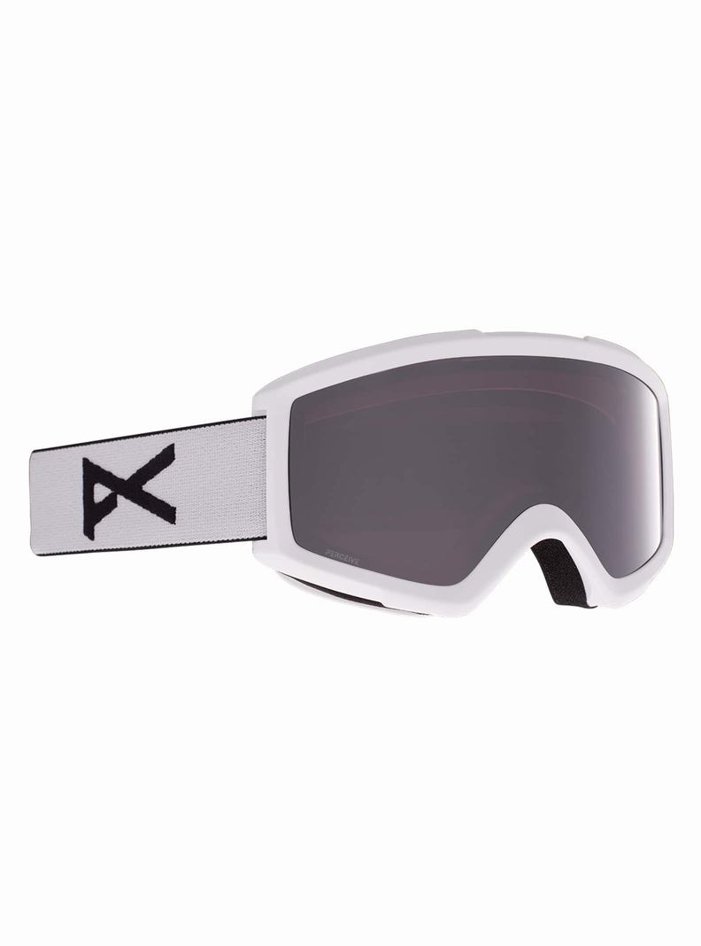 Lunette Ski Burton Anon Helix 2.0 Low Bridge Fit Femme Blanche Orange Noir | 394281-VGS