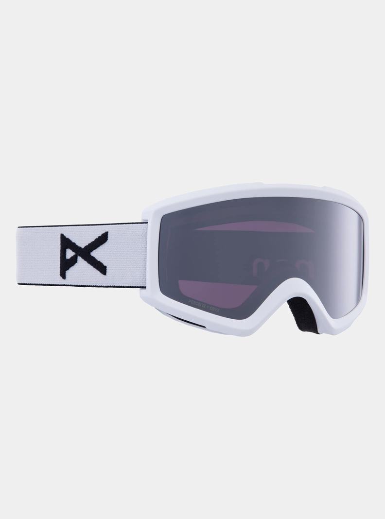 Lunette Ski Burton Anon Helix 2.0 Perceive Goggles + Bonus Lens Homme Blanche Orange Noir | 745012-EZI