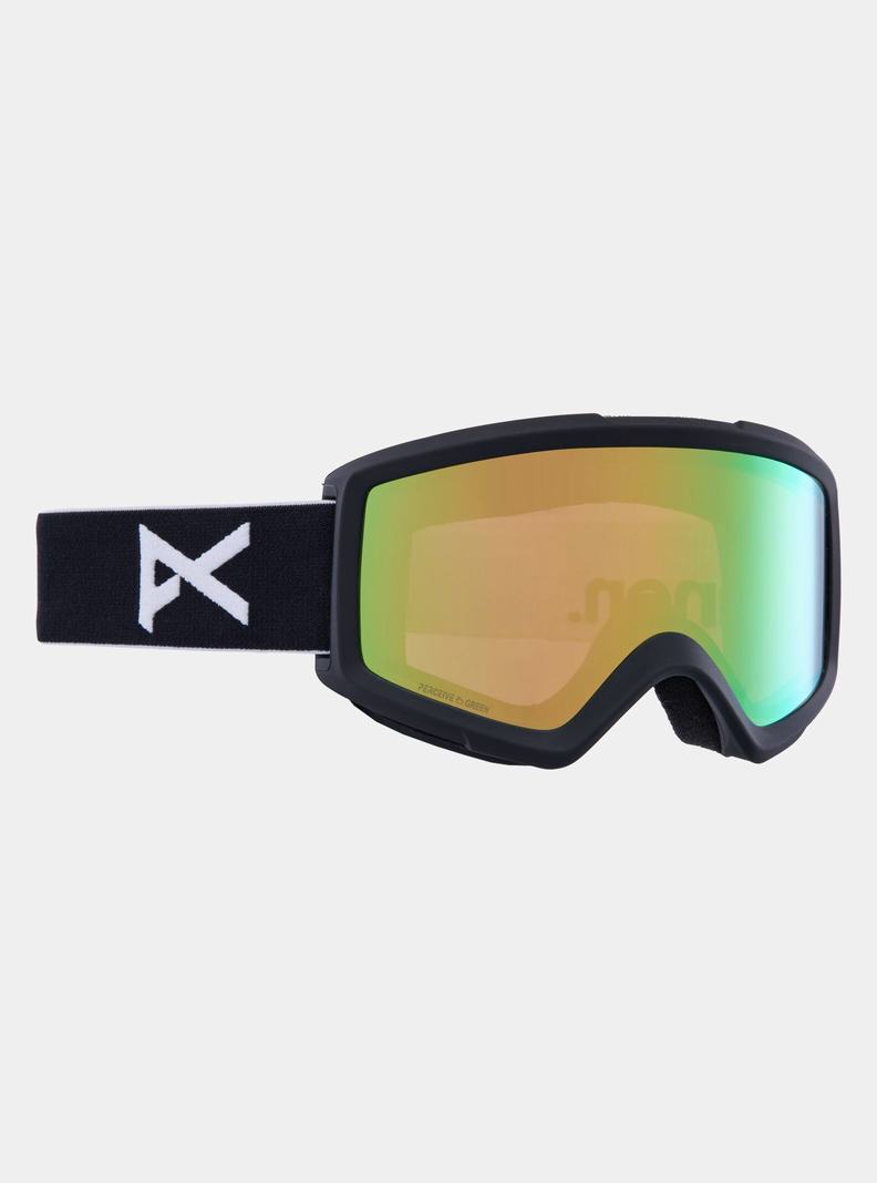 Lunette Ski Burton Anon Helix 2.0 Perceive Goggles + Bonus Lens Femme Noir Vert | 920167-FPA