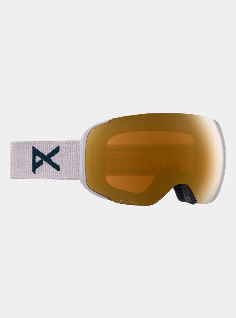 Lunette Ski Burton Anon M2 Low Bridge Fit Goggles + Bonus Lens + MFI® Face Mask Homme Grise Orange | 580967-ORB