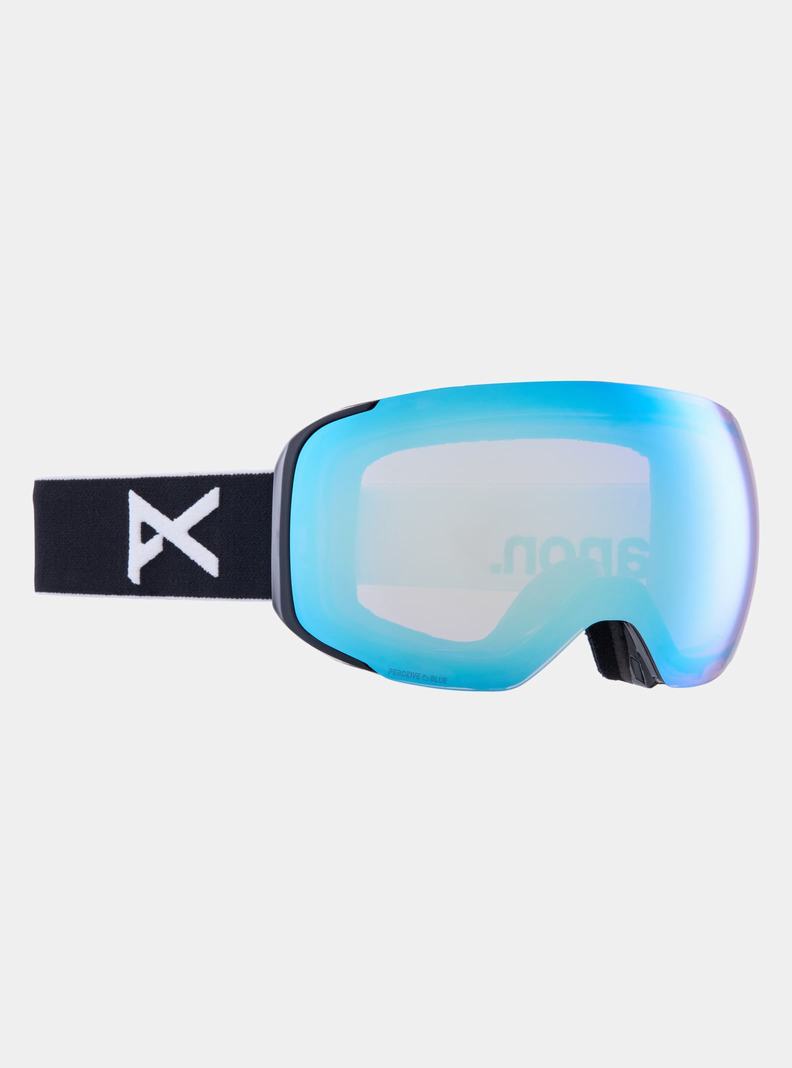 Lunette Ski Burton Anon M2 Low Bridge Fit Goggles + Bonus Lens + MFI® Face Mask Homme Noir Bleu Rose | 729548-HPN