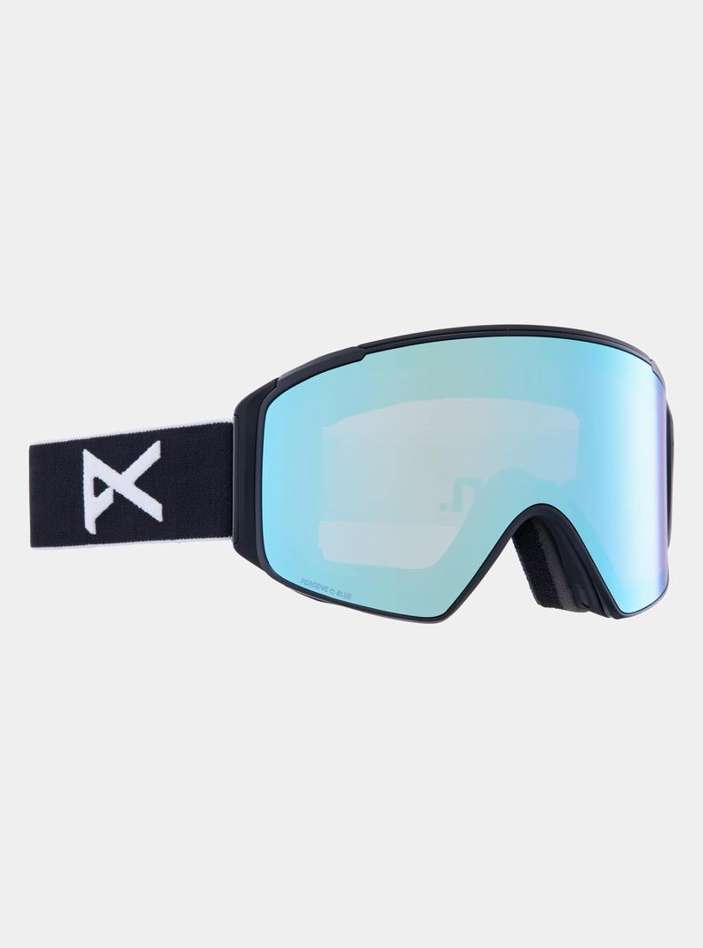 Lunette Ski Burton Anon M4S Goggles (Cylindrical) + Bonus Lens + MFI® Face Mask Homme Noir Bleu Rose | 216407-PFJ