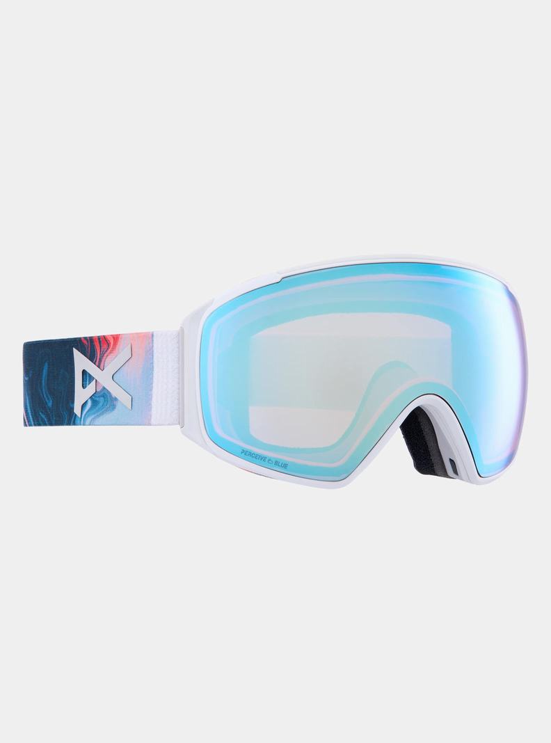 Lunette Ski Burton Anon M4S Goggles (Toric) + Bonus Lens + MFI® Face Mask Homme Bleu Rose | 185239-GFI