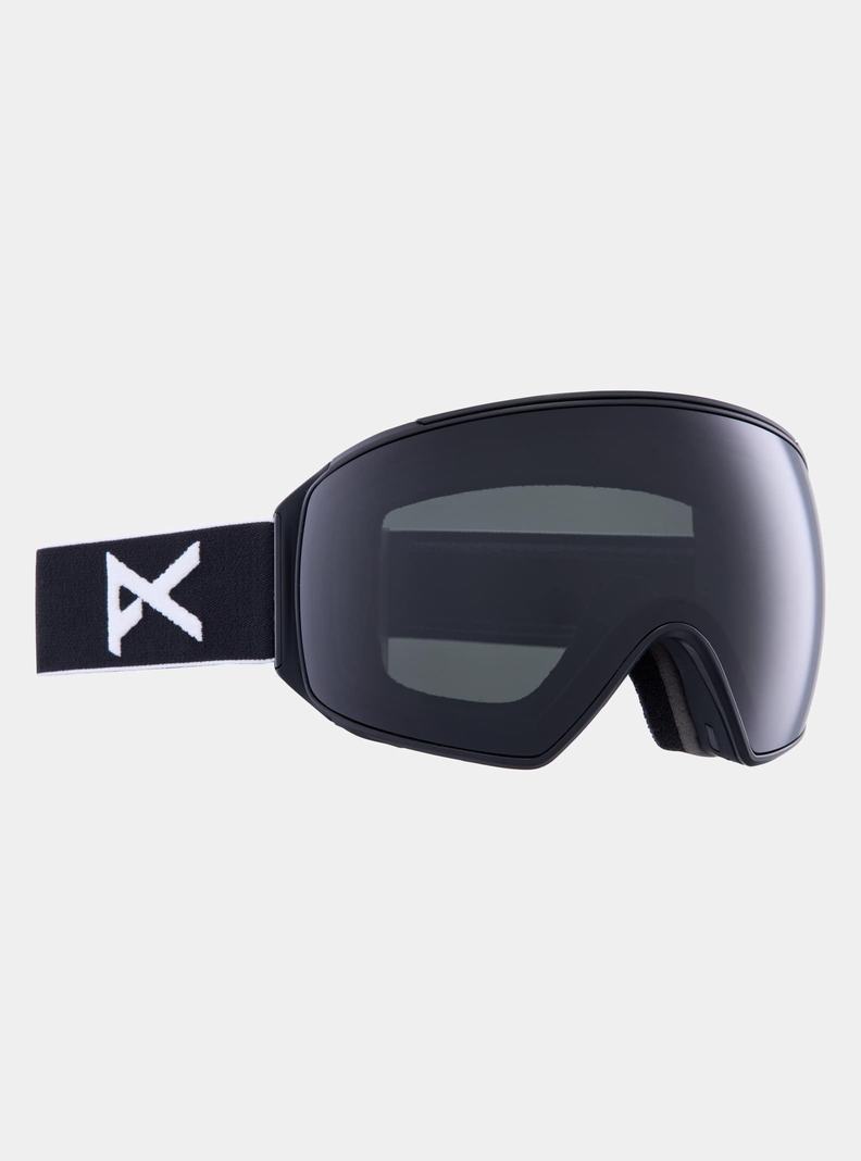 Lunette Ski Burton Anon M4 Goggles (Polarized Toric) + Bonus PERCEIVE Lens + MFI® Face Mask Femme Noir Violette | 579416-ZSY