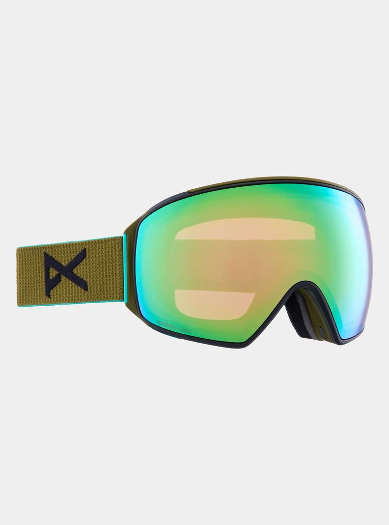 Lunette Ski Burton Anon M4 Goggles (Toric) + Bonus Lens + MFI® Face Mask Femme Vert Rose | 390415-MQD