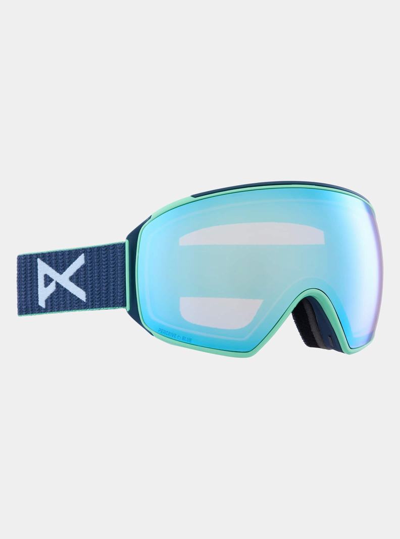 Lunette Ski Burton Anon M4 Goggles (Toric) + Bonus Lens + MFI® Face Mask Femme Bleu Marine Bleu Rose | 954368-NYM